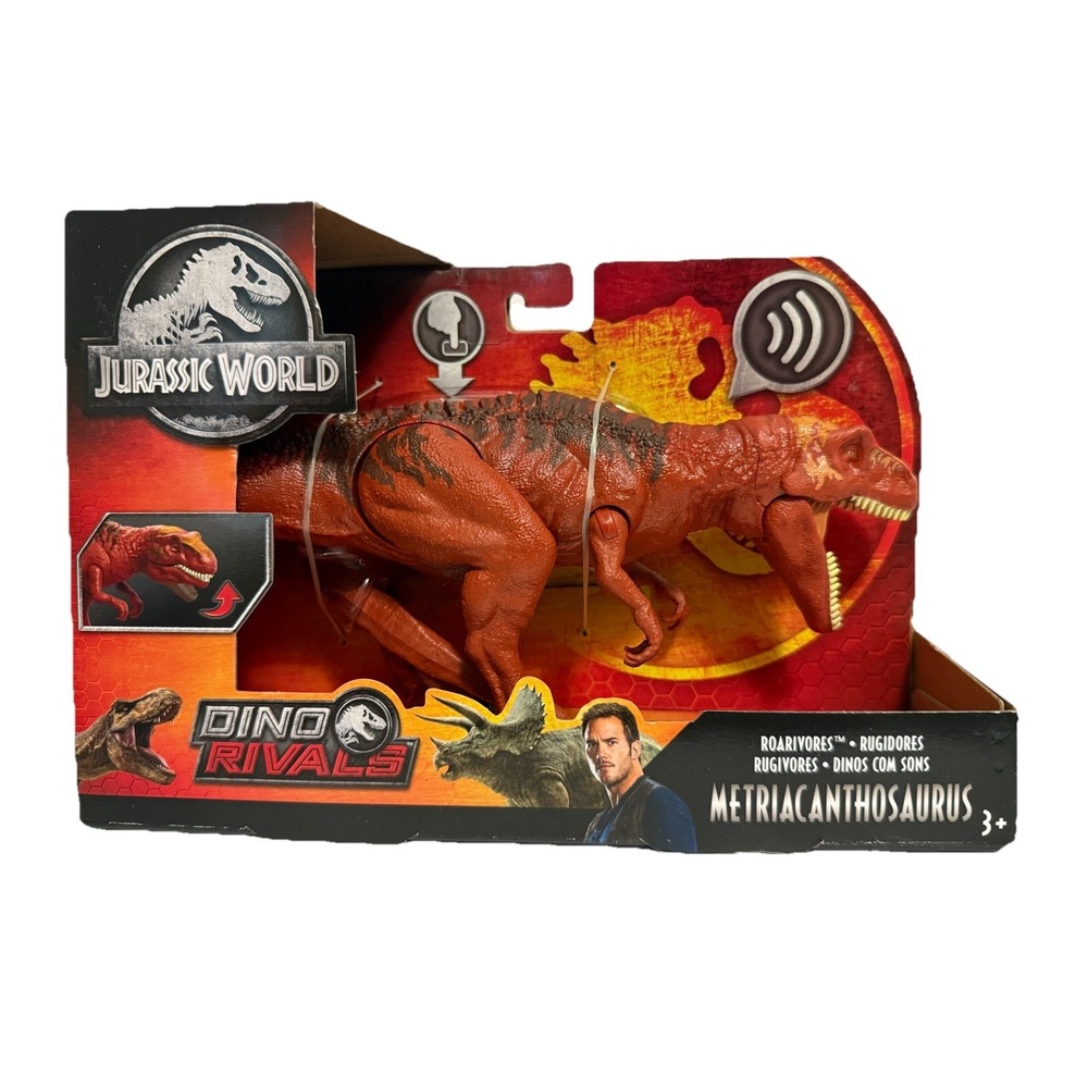 NEW Jurassic World Roarivores Red Metriacanthosaurus Dinal Rivals